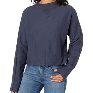 Reebok New Heritage Navy Training Essentials Twill Cowl Neck pullover size L